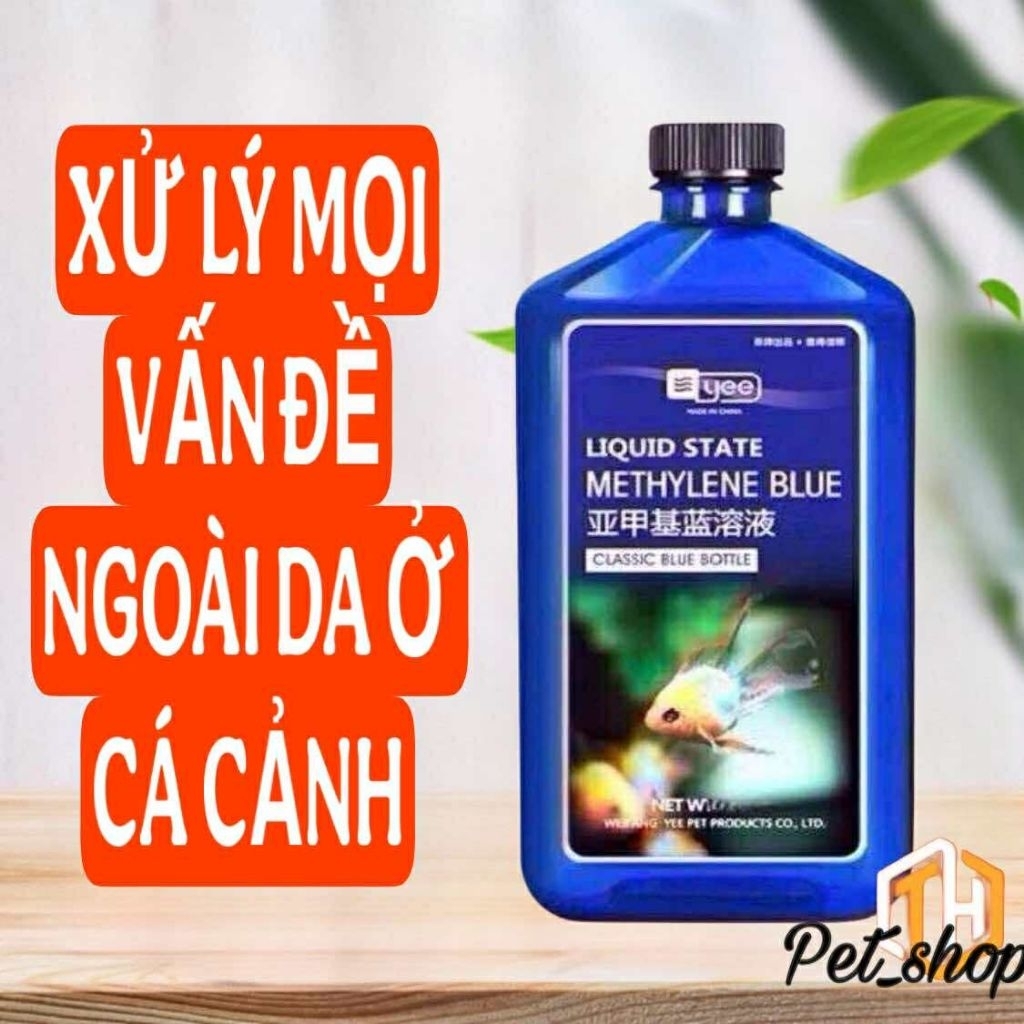 XANH METHY LEN xử lý các vấn đề ngoài da ở cá cảnh hiệu quả, an toàn.