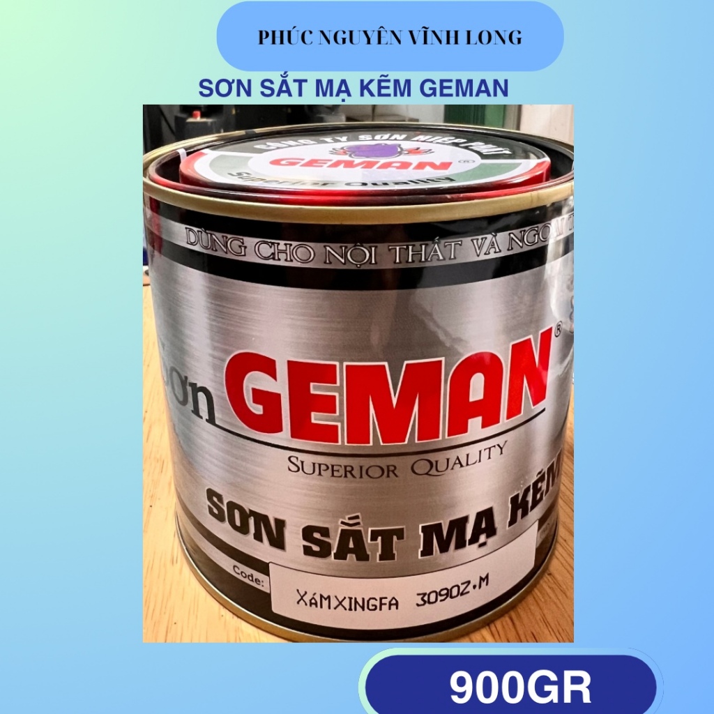 Sơn Sắt Mạ Kẽm Geman 900gram - Đủ màu