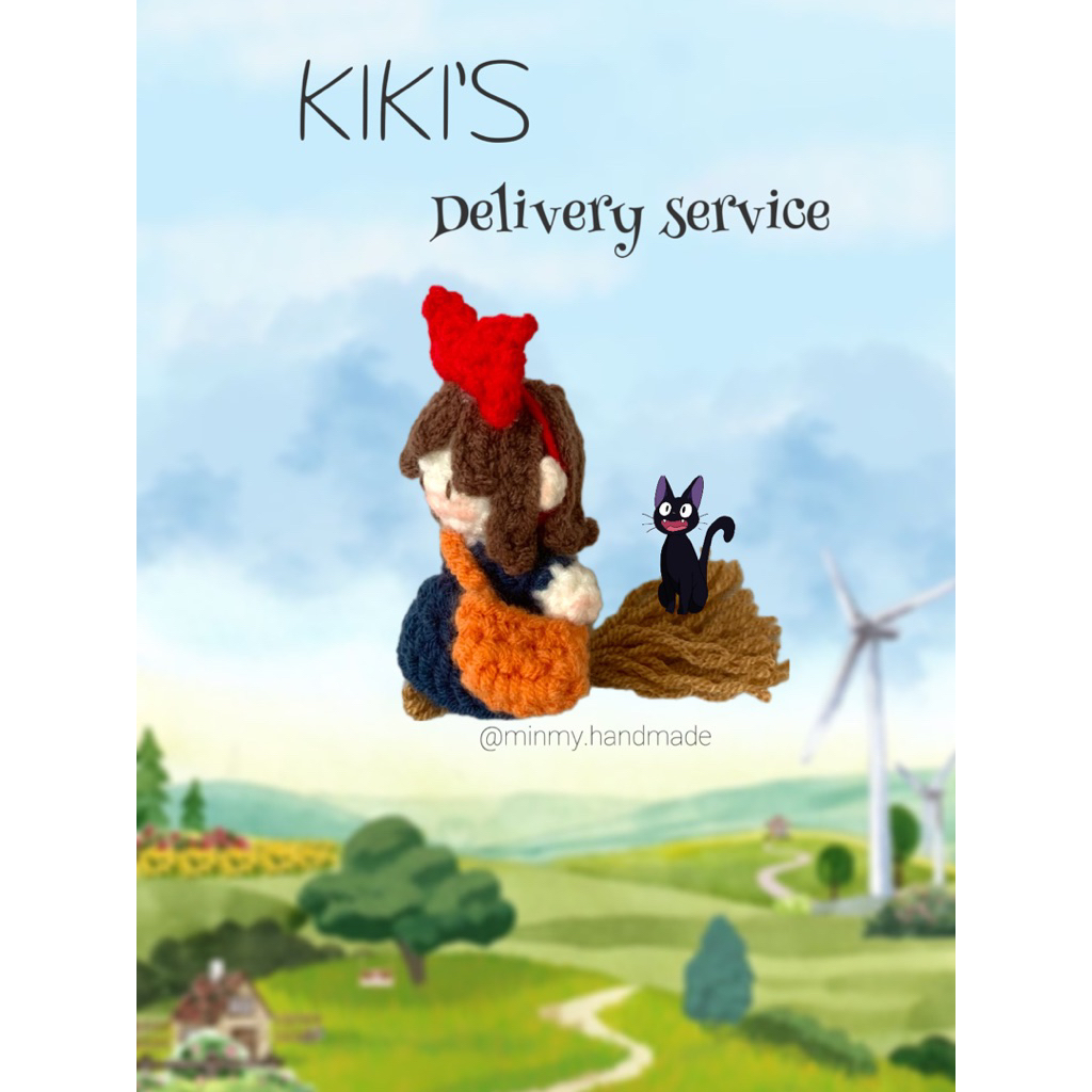 Móc khoá phù thuỷ KiKi và mèo Jiji/Kiki delivery service keychain