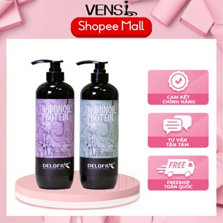  Cặp dầu gội xả DELOFIL ARGAN OIL 800ML Silky Smooth Sạch gàu Kiềm dầu dưỡng tóc mềm mượt 