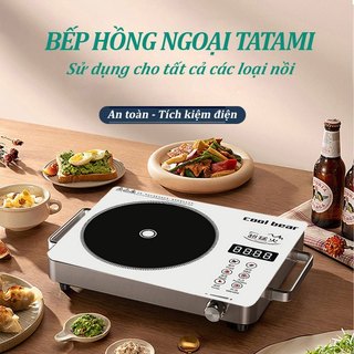   Cao Cấp Chính Hãng  Bếp Gốm Hồng Ngoại TATAMI Công Suất 3500W Màu Trắng Không Kén Nồi Không Bức Xạ Tiết Kiệm Điện 
