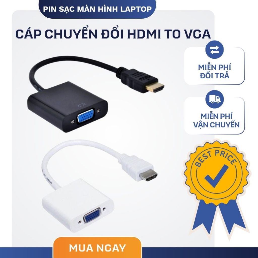 Cáp chuyển đổi HDMI sang VGA, Cáp HDMI to VGA ,dây HDMI to VGA , dây máy chiếu