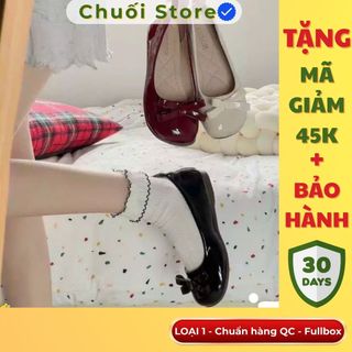 Giày bệt nữ da PU tổng hợp dệt vải đế cao su cao cấp sang chảnh tiểu thư tthoải mái