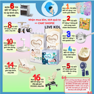 [LIVE KOL] Tã/bỉm quần dán Gooby Extra/Premium size M58/L52/XL50/XXL46 cho bé từ 6kg - 24kg (MECAHEO)