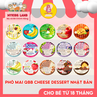 [DATE MỚI] Phô Mai QBB Cheese Dessert - Hộp 6 Miếng x15g - Nhật Bản Đủ Vị Cho Bé Từ 18 Tháng