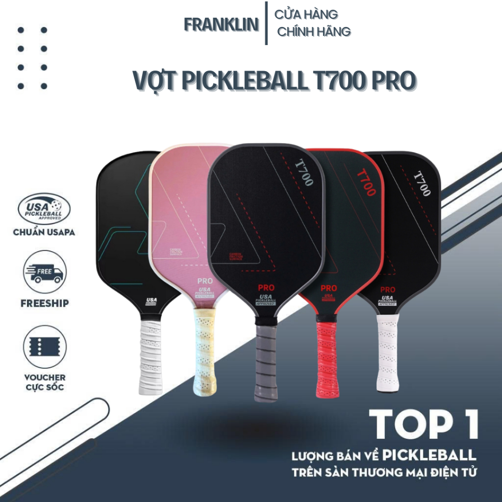 Vợt Pickleball T700 Pro CHANLONG | Chính Hãng,Trọng Lượng Nhẹ, Bề Mặt Nhám