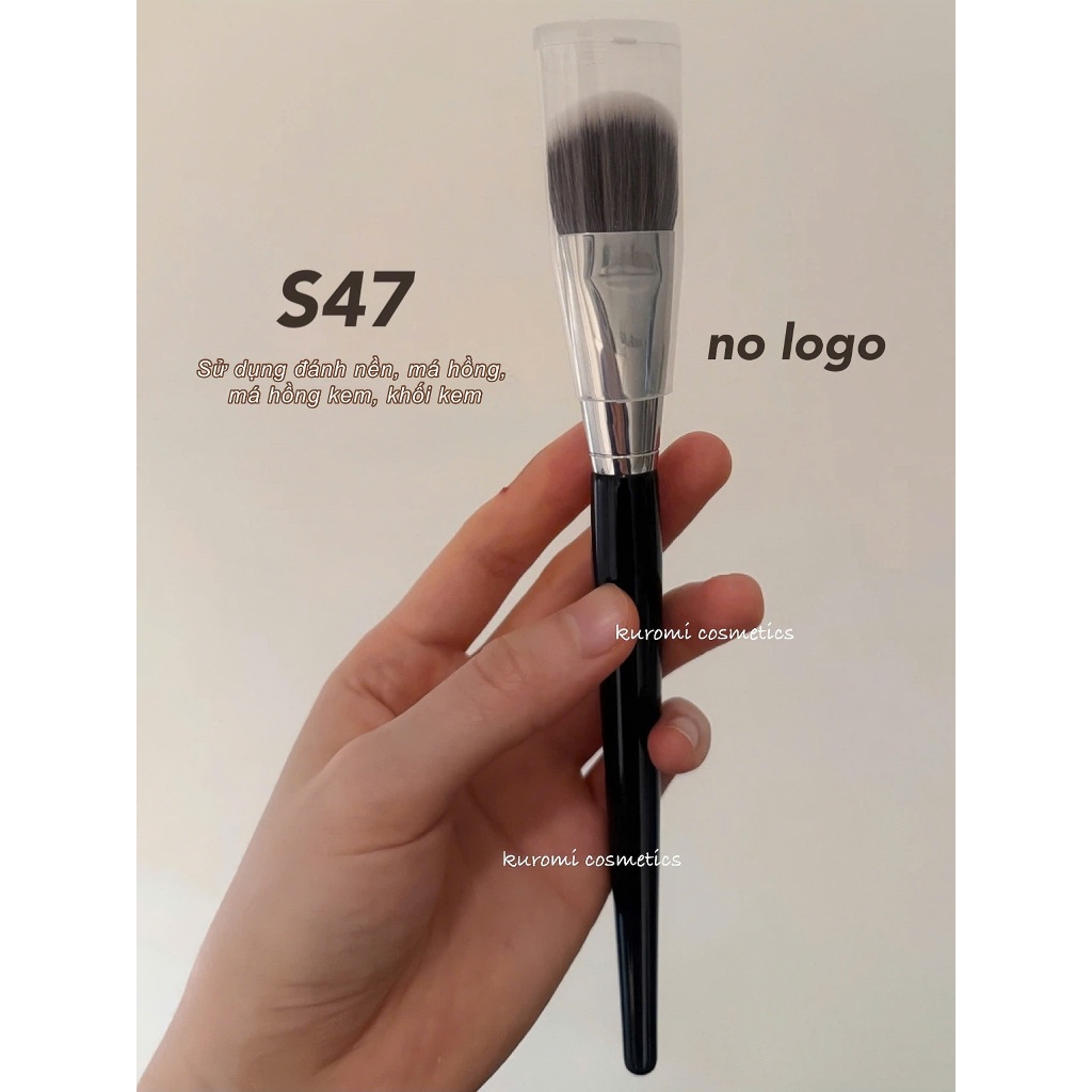 [NO LOGO] Cọ Tán Kem Nền Dẹp Đầu Dài Cọ Má Kem Lông Mềm Chuyên Dùng Cho Makeup Chuyên Nghiệp Remake PFoundation Kuromi | BigBuy360 - bigbuy360.vn