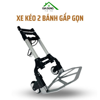  Xe kéo hàng 2 bánh gấp gọn xe đẩy hàng mini xách tay xe kéo gấp gọn hợp kim nhôm bánh nhựa 