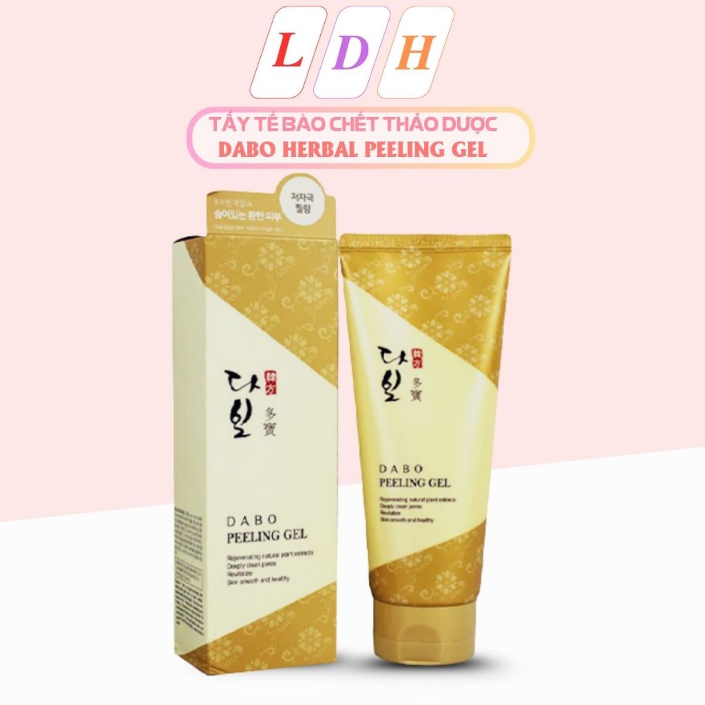 Tẩy tế bào chết thảo dược DABO HERBAL FELLING GEL dưỡng ẩm trắng da 180ml