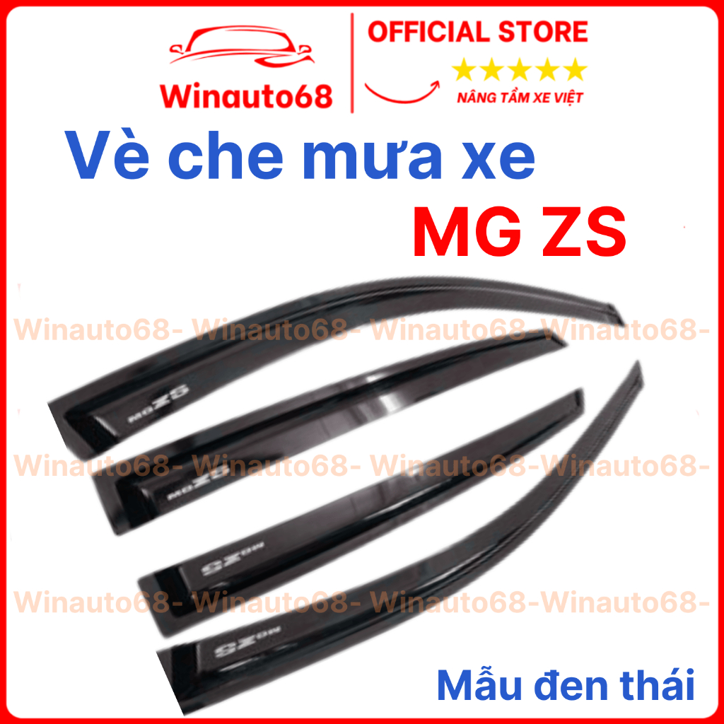 Vè Che Mưa Xe MG ZS nhựa đen dày, Vè chắn mưa xe MG ZS