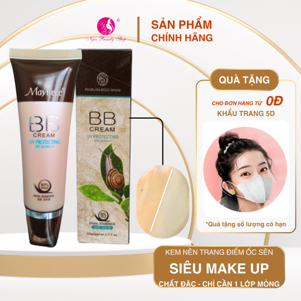 Kem nền BB Mayfiece ốc sên SPF 45