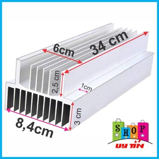 Nhôm 2U tản nhiệt dài 31cm 34cm 40cm – Dùng ráp amply, main công suất, cục đẩy âm thanh