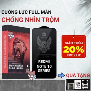  Kính cường lực Redmi Note 10 10s 10 Pro 4G|5G Meocase chống nhìn trộm  full màn | Miếng dán bảo vệ màn hình cho Xiaomi 