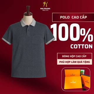 Áo thun trung niên vải cotton hồ lạnh loại áo họa tiết cho bố siêu mát ATK27