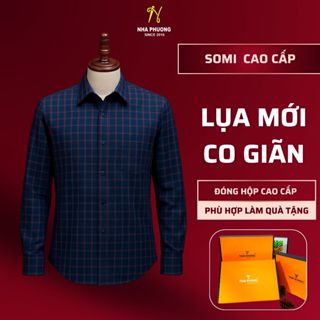 Áo Sơ Mi Caro Nam Cao Cấp Thái Khang - Form Chuẩn, Chất Vải Mềm Mịn ATK49
