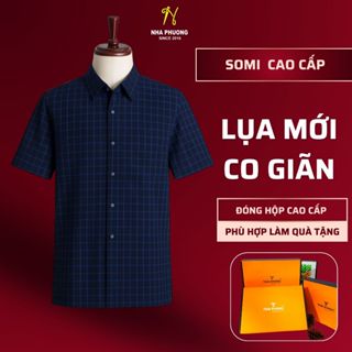 Áo Sơ Mi Nam Caro Tay Ngắn Thái Khang - Phong Cách Thanh Lịch, Thoáng Mát ATK48