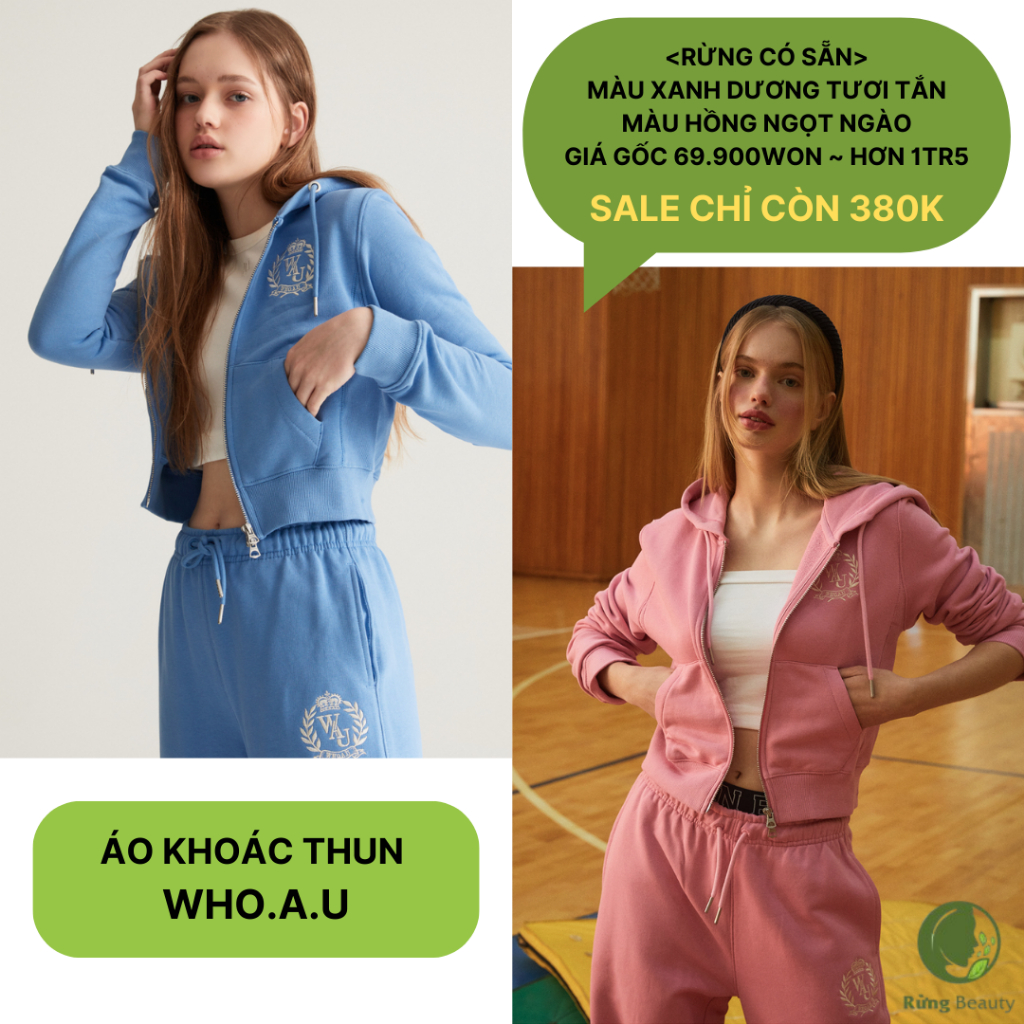 ÁO KHOÁC THUN SIÊU XINH ĐẸP WHO.A.U