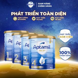 [Bắc Nam X KOL] Sữa Công Thức Aptamil Gold Plus Úc số 1, 2, 3, 4 hộp 900g hỗ trợ phát triển toàn diện cho bé