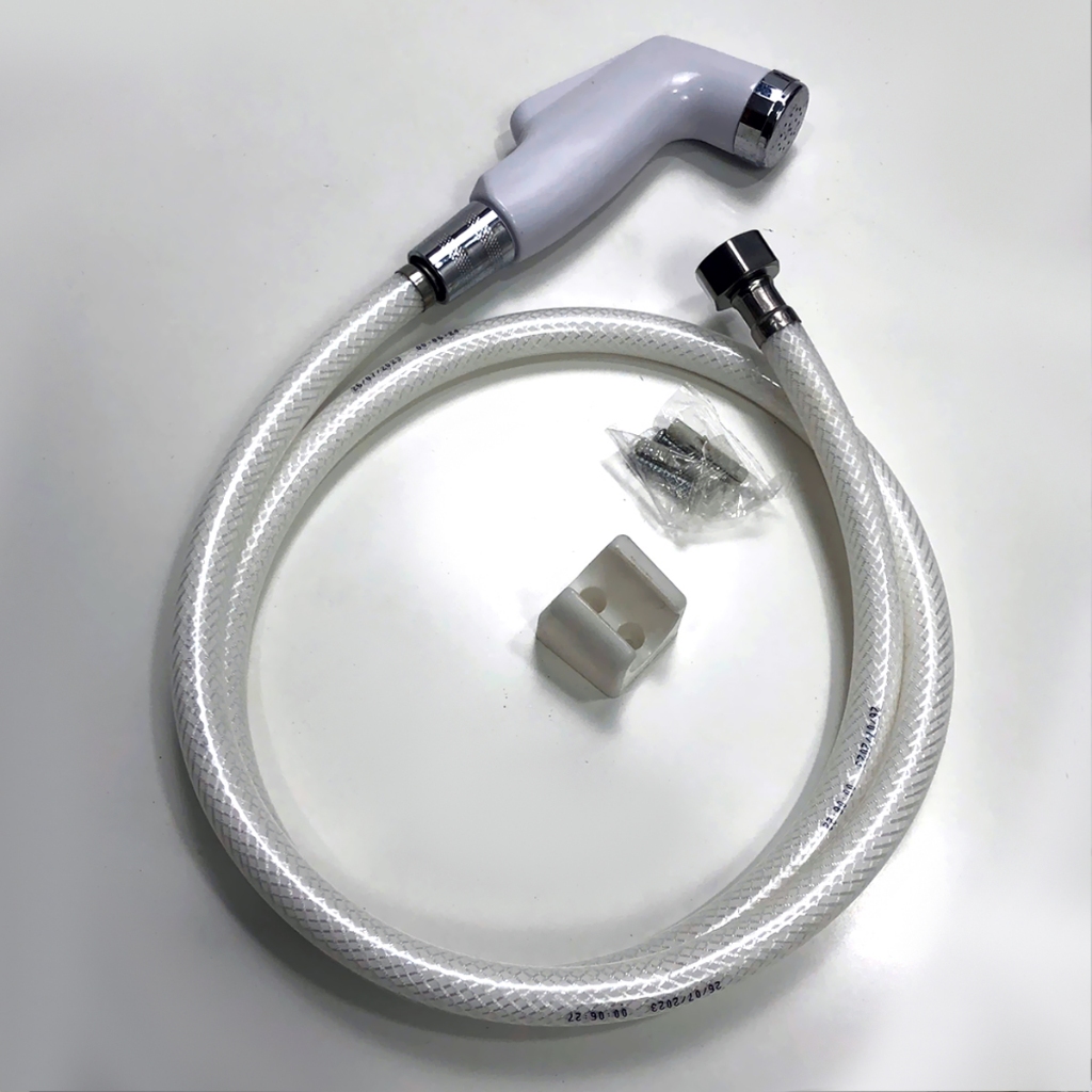 Vòi Xịt Toilet Xịt Vệ Sinh Nhiều Mẫu Dây 1m2 Có Loại Ruột Bố Chịu Áp - Đủ bộ đầu xịt, dây và gác