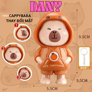 DANY ĐỒ CHƠI CAPYBARA THAY ĐỔI MẶT DỄ THƯƠNG, QUÀ TẶNG SINH NHẬT CHO BÉ 7-9CM ĐC