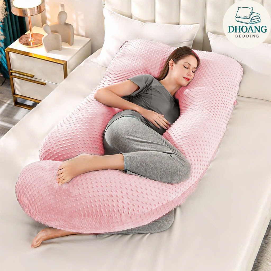 Gối bà bầu chữ G nâng đỡ bụng bầu giảm đau lưng hiệu quả cho mẹ bầu