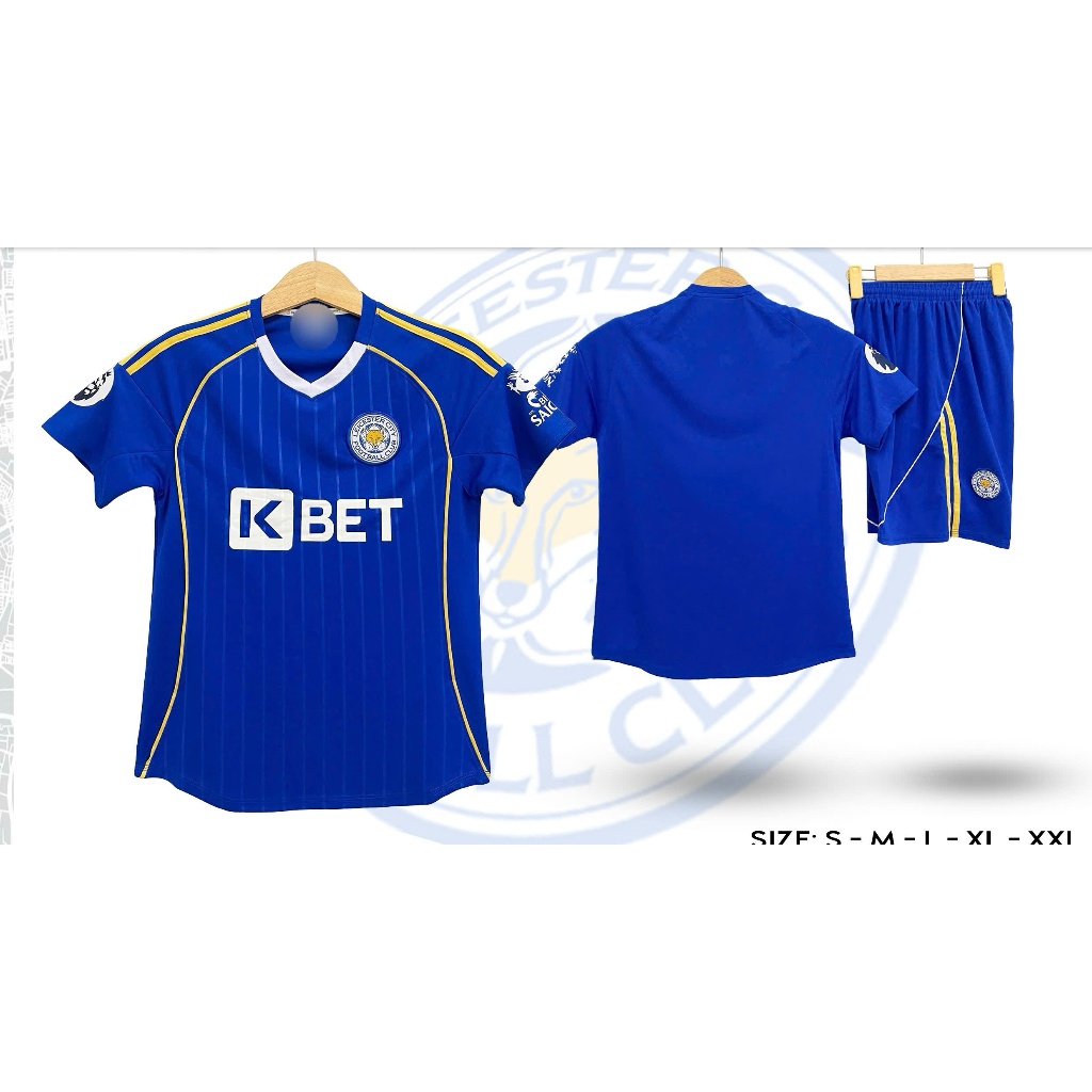 Bộ Đồ Đá Banh CLB Leicester xanh bích