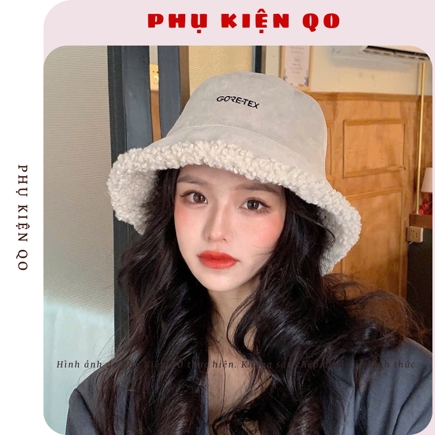Mũ lông cừu, mũ bucket lông cừu BUK18
