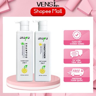  Cặp dầu gội xả ASAPA 720ML hương trà xanh Phục hồi tóc chống rụng tóc dành cho da dầu 