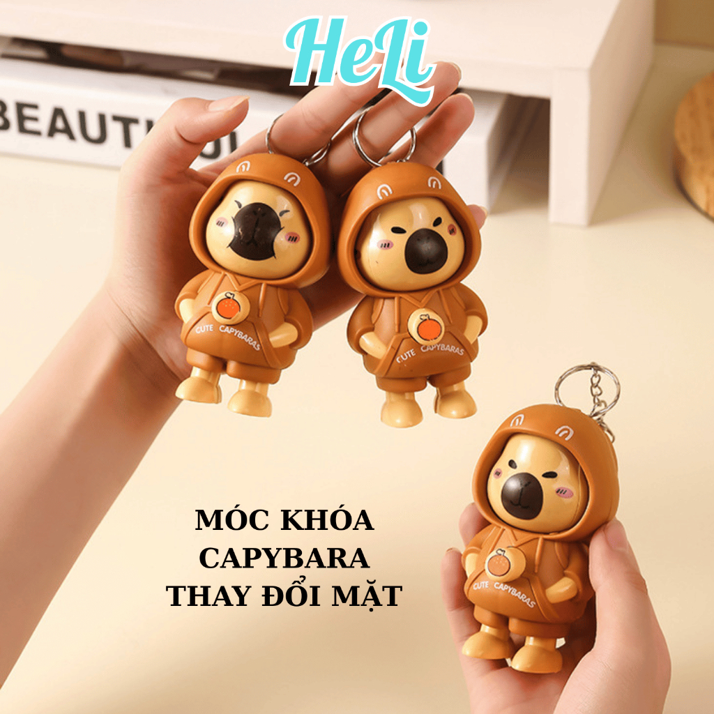 ĐỒ CHƠI CAPYBARA THAY ĐỔI KHUÔN MẶT DỄ THƯƠNG, QUÀ TẶNG SINH NHẬT CHO BÉ 7.5CM -9.5CM