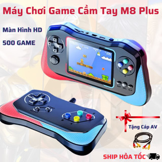 Máy chơi game cầm tay M8 Plus - Có tay cầm - Màn hình HD siêu nét - Chuẩn 500 Game - Bảo hành 12 tháng