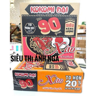  Thùng mì Kokomi Đại Xào 90 vị Hải sản cay tê  Bò sốt cà 30 gói x 95g 
