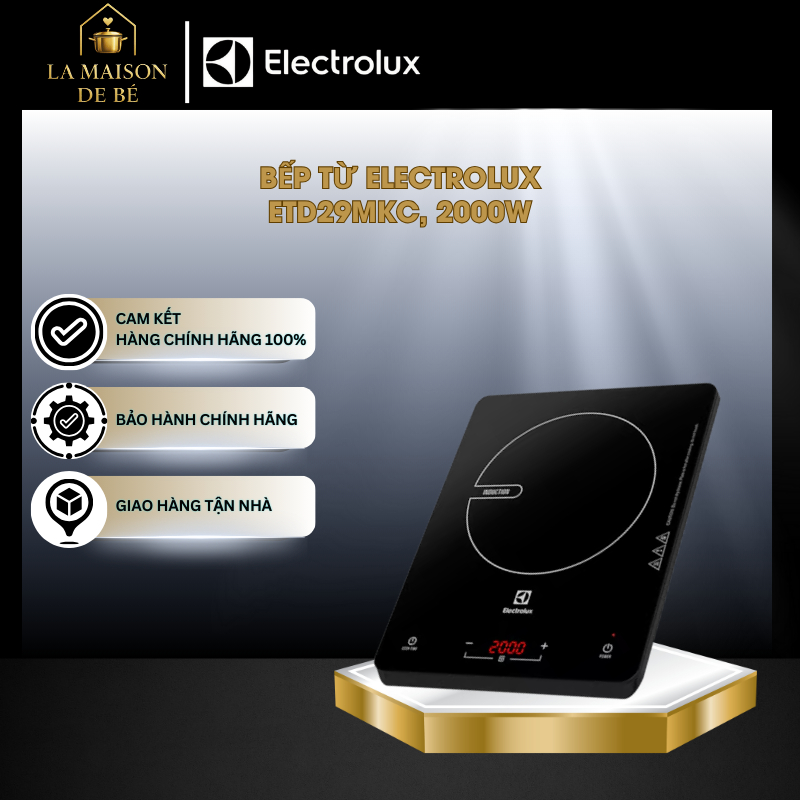 Bếp Electrolux ETD29MKC với thiết kế hiện đại, sang trọng, tích hợp nhiều chức năng - LMS