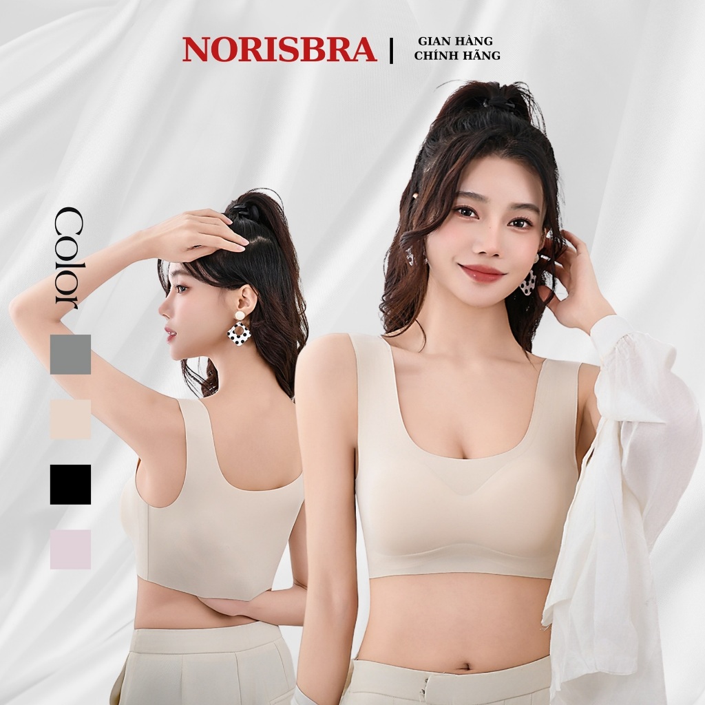 Áo Lá Học Sinh Su Mềm - Áo Lót Bé Gái Học Sinh Dây Bản To Mút Rời NORISBRA A5262