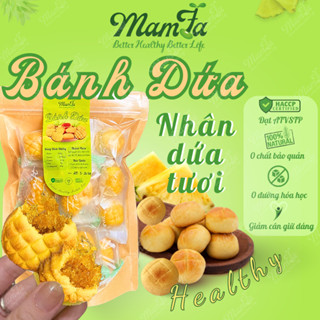  Bánh dứa nguyên cám Mamfa cao cấp nhà làm nhân dứa tươi đường ăn kiêng bánh healthy ăn vặt quà tặng 