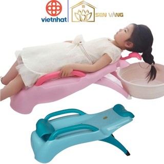 Ghế gội đầu tay vịn gấp gọn cho bé nhựa VIỆT NHẬT / GIA LONG - Ghế gội tại nhà - 1908/9+9068