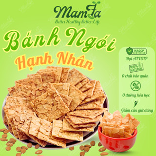 Combo 1KG Bánh ngói hạnh nhân siêu hạt loại 1 Mamfa nguyên cám dùng ăn kiêng giảm cân keto healthy
