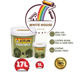  Sơn Jotun Tough Shield ngoại thất  17lít . Chống rong rêu & nấm mốc dễ thi công 
