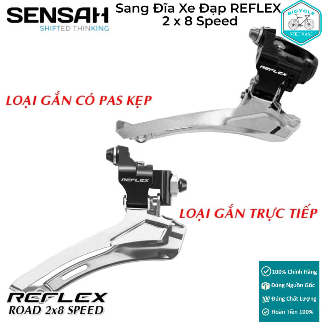 Sang Đĩa (Đề Trước) Xe Đạp SENSAH REFLEX 2x8 Speed