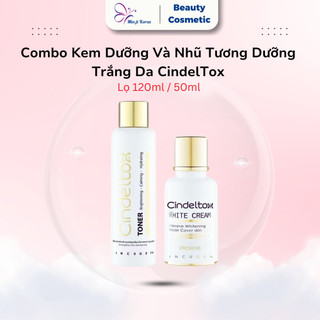 Combo Dưỡng Trắng Da Cindeltox Wellderma Hàn Quốc, Giúp Nâng Tông Tức Thì Và Làm Đều Màu Da 120ml / 50ml
