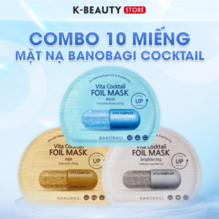 Mặt Nạ Thiếc Banbagi Vita Cocktail Foil Mask Giúp Dưỡng Trắng Da 30ml