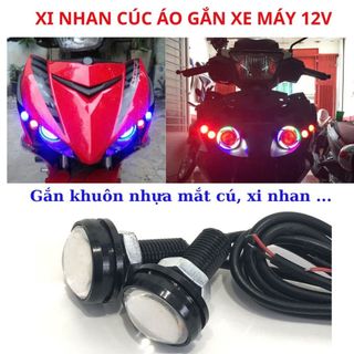 Đèn Xi Nhan Hình Cúc Áo Gắn Xe Máy- Đèn Xi Nhan Độ Và Trang Trí Cho Dòng Yamaha Exciter (Giá 01 Cặp)
