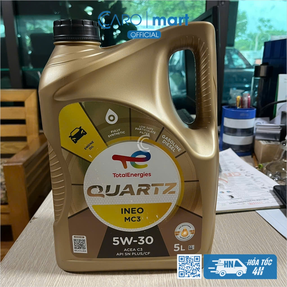 [Chính hãng] Dầu nhớt động cơ Total Quartz INEO MC3 5w30 Dùng cho máy xăng và máy dầu (5 Lít)