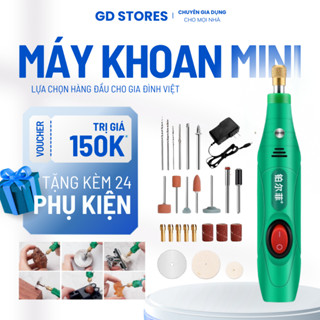   Bền X2 Lần Hàng Thường  Máy Khoan Điện Mini Cầm Tay 12V Đa Năng 13W 9 Đầu Mài Mài Cắt Chạm Khắc Sửa Linh Kiện 