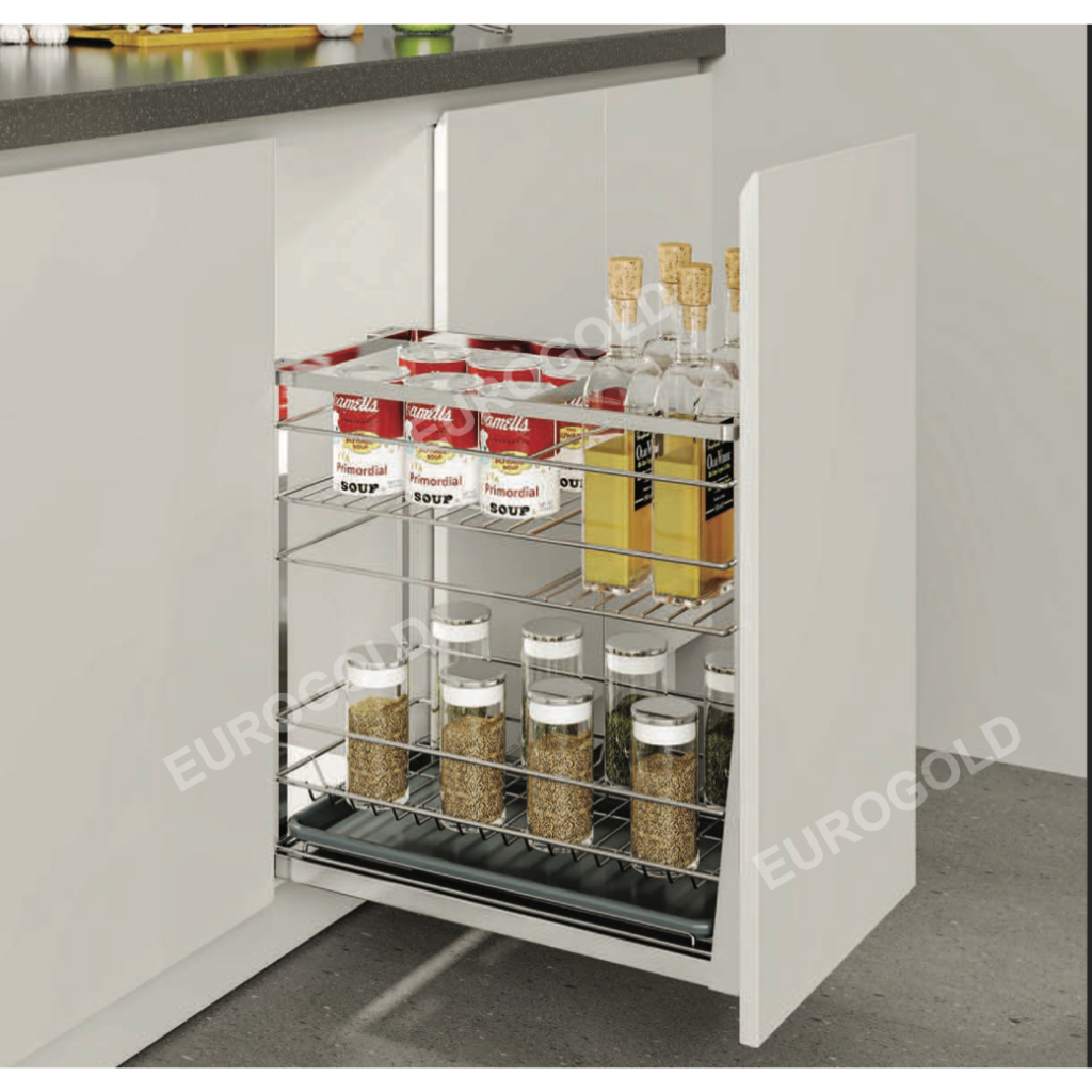 Kệ để gia vị, chai lọ inox 304 Eurogold, Phụ kiện nhà bếp thông minh