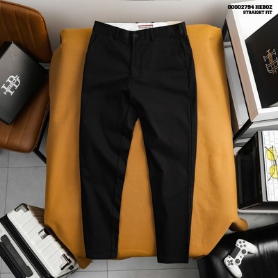 Quần kaki nam Heboz Straight fit 3M, quần dài trơn nam basic - 00002794