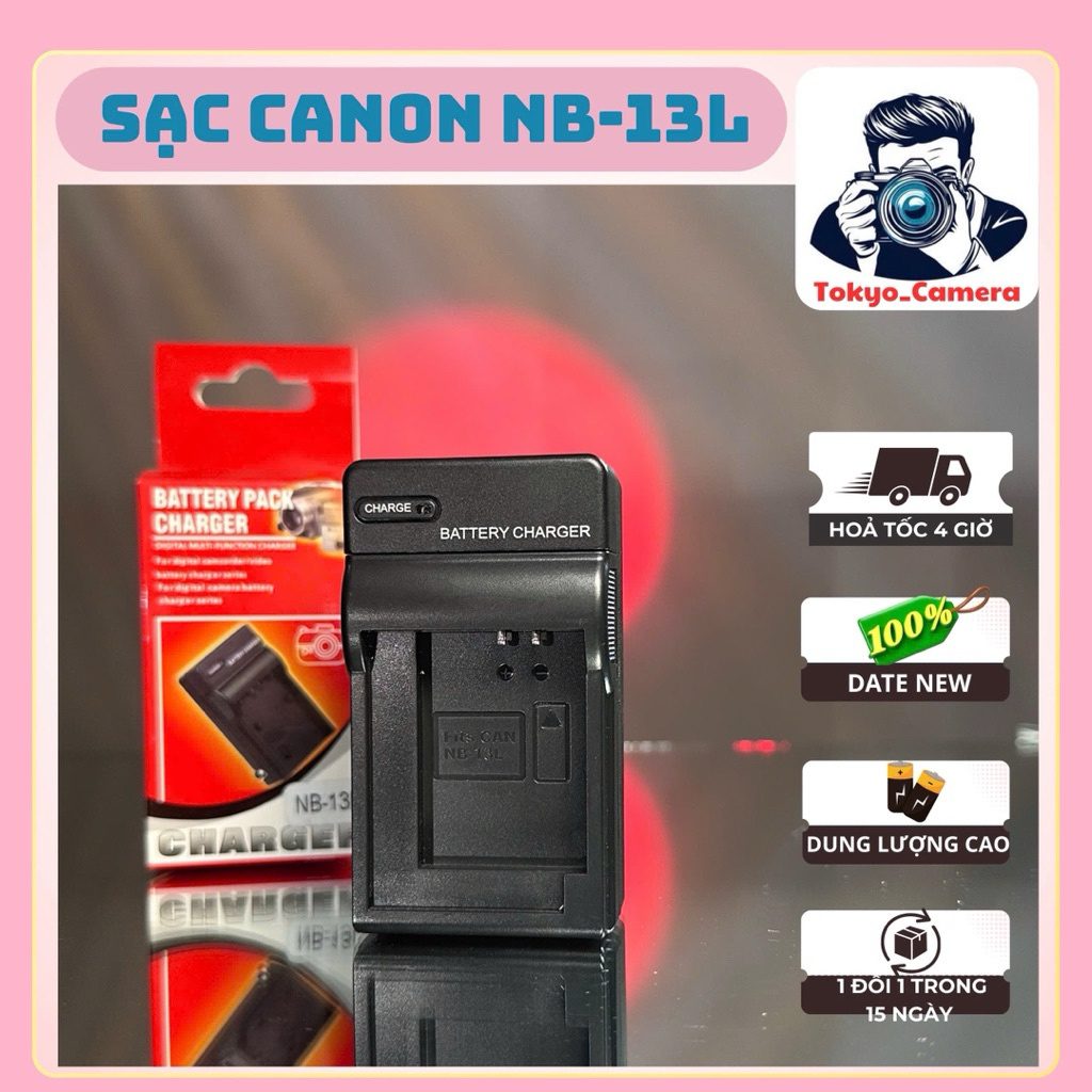 Sạc pin Canon NB-13L(sạc thay thế)dùng cho  G1 X Mark III, G5 X, G7 X, G7 X Mark II, G7 X Mark III, 