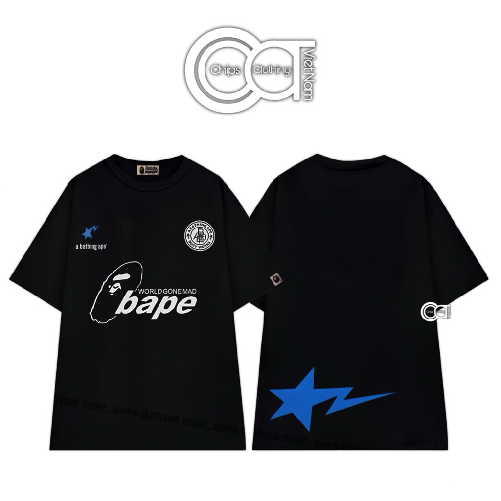 [High Quality] Áo Thun Bape Star Mẫu Hot Trend - Cực Chất | Unisex Nam Nữ - 100% Cotton - 280gsm | C