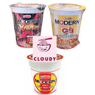  6 ly Mì Modern Lẩu Thái tôm  Bò cay Gà ớt hiểm Kim chi Acecook 