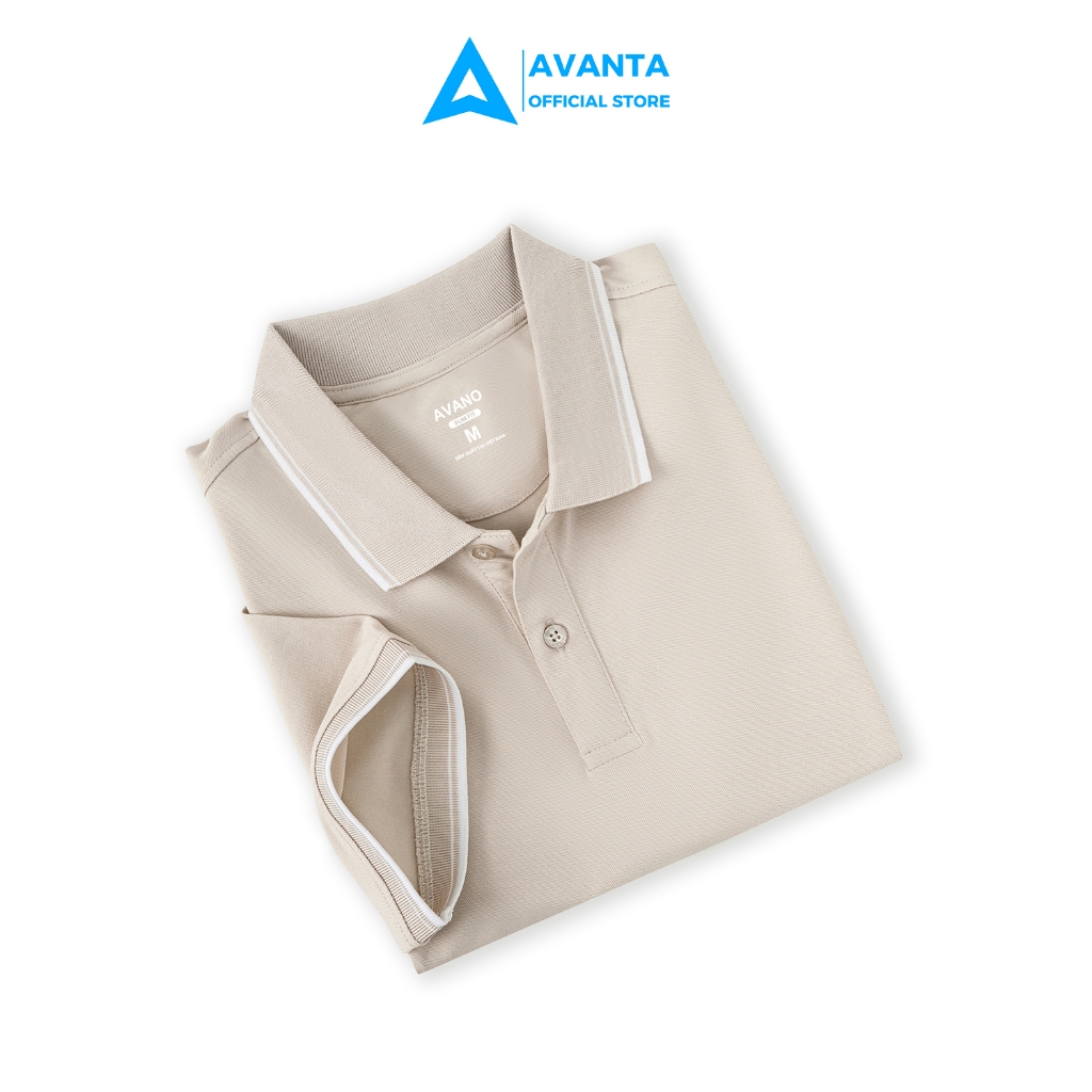 Áo polo nữ be viền AVANTA vải Cotton mắt chim mềm mịn thoáng mát không bai xù dáng trẻ trung APL05