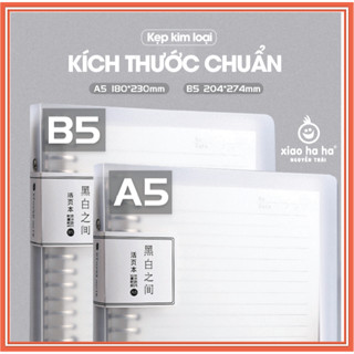 [SIÊU BỀN] Bìa nhự Gáy, Còng Sắt Đóng Gáy B5 - A5 - A6 Làm Sổ Bullet Journal Planner Take Note Basic
